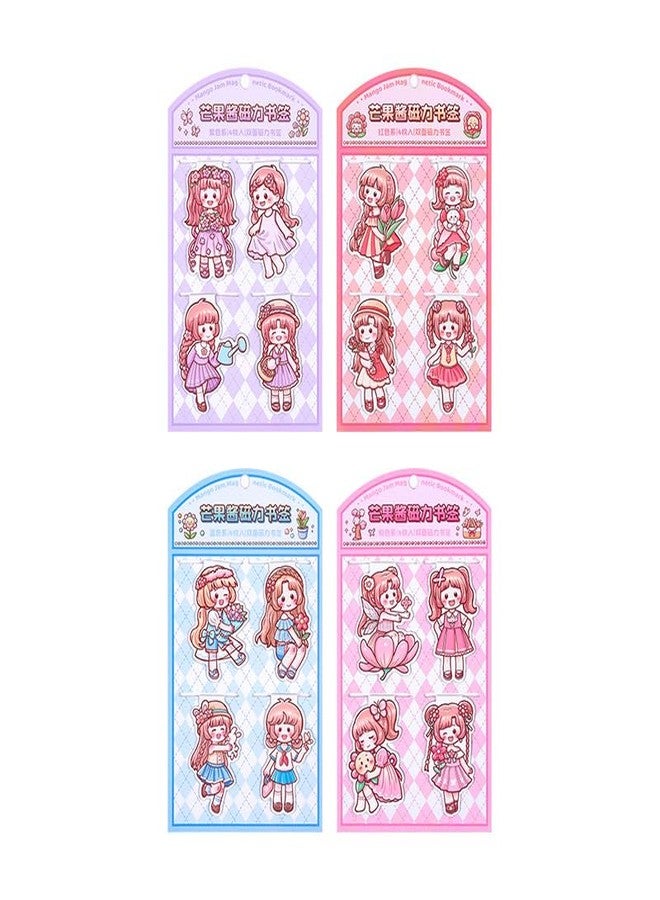 DHAVAL Sticker Collection - Multicolor, Waterproof, Reusable Stickers for All Youth - Perfect for Journals, Diaries, Scrapbooks, and Creative Projects (Anime - Pack of 2) (Magnet - Pack of 4) - Image 1